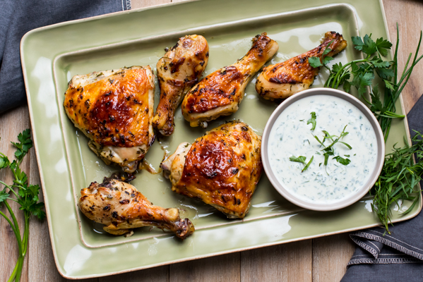 Homemade Green Goddess Dressing Roasted Chicken Recipe