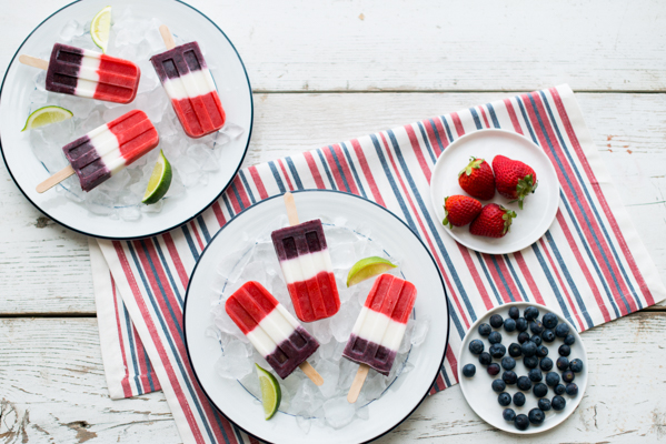 Red, White and Blue Popsicles Recipe