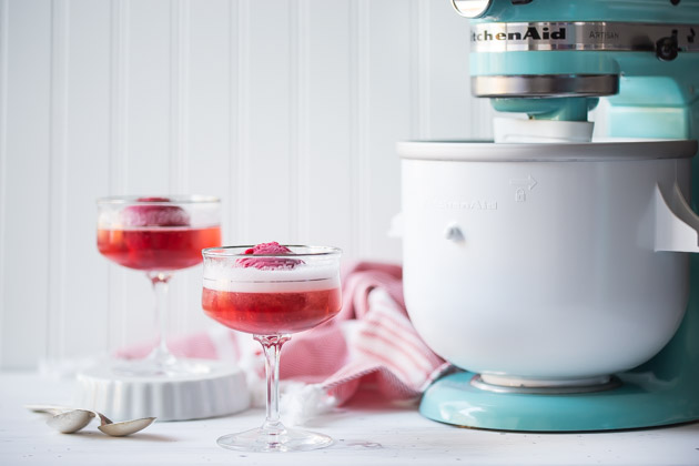Cranberry Champagne Floats Recipe