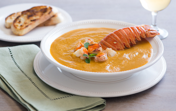 Fresh Herb & Curry Lobster Bisque Recipe