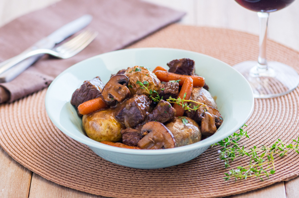Boeuf Bourguignon with Roasted Potatoes Recipe