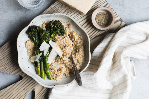 Parmesan Leak Savory Oatmeal Recipe