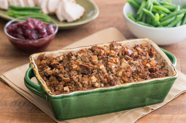 Sage Pesto Sausage Stuffing Recipe