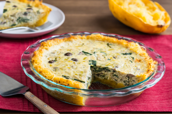 Quiche with Spaghetti Squash Crust Recipe