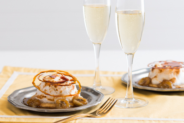Salted Caramel Banana Pudding Cheesecake Flambe Recipe