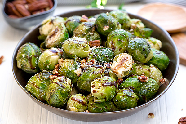 Balsamic Brussels Sprouts with Pecans Recipe