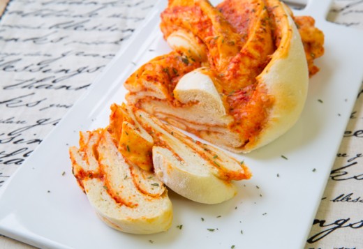 Lava Bread with Smoked Gouda and Roasted Red Peppers Recipe