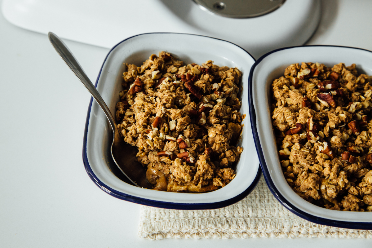 Maple-Sweetened Apple Crisp Recipe