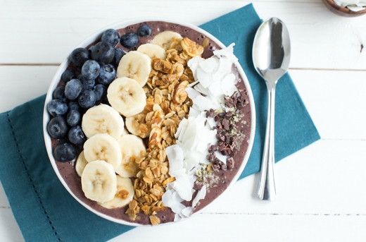 Blueberry Crunch Acai Bowl