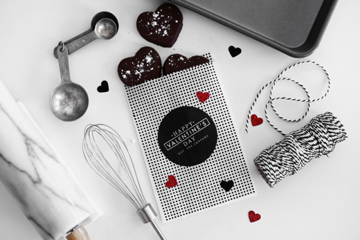 Chocolate Sugar Cookie Valentine’s Day Favors