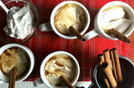 Cinnamon Infused Espresso with Spiced Whipped Cream Recipe