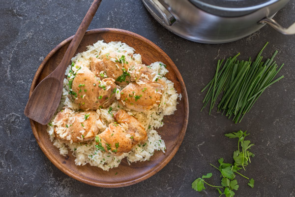 Creamy Herbed Chicken and Rice