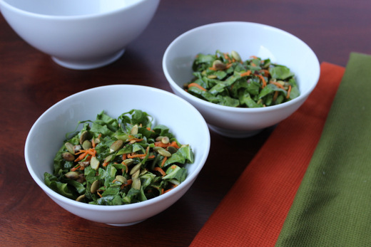 Crunchy Chard Slaw with Toasted Pepita Recipe
