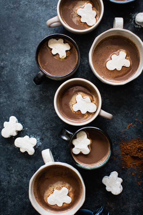 Gingerbread Hot Cocoa and Marshmallow Men | The Kitchenthusiast