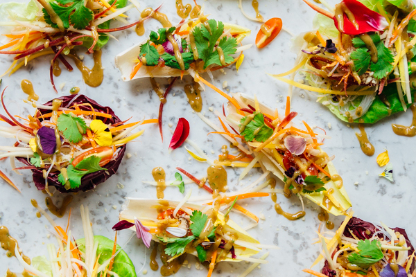 Green Papaya Salad Wraps Recipe
