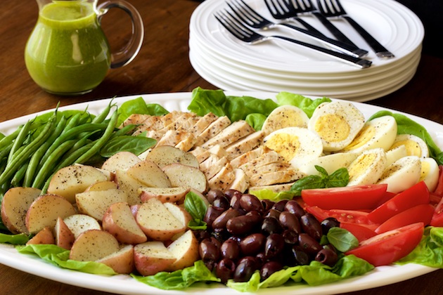 Grilled Chicken Nicoise Salad
