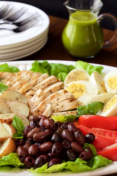 Grilled Chicken Nicoise Salad | The Kitchenthusiast