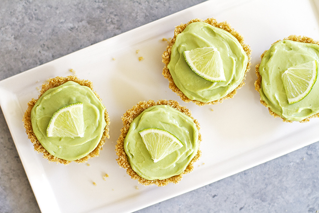Avocado Key Lime Mini Tarts