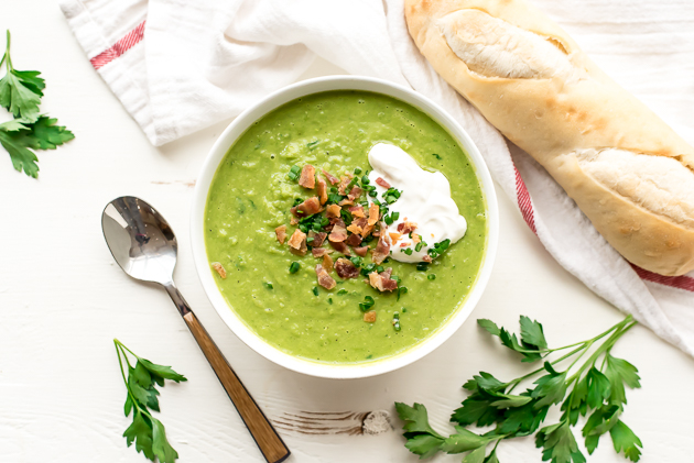 Spring Pea and Parsley Soup