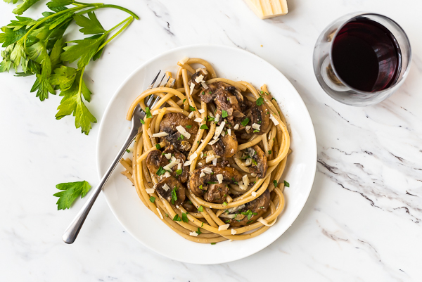 Balsamic Mushroom Spaghetti Recipe