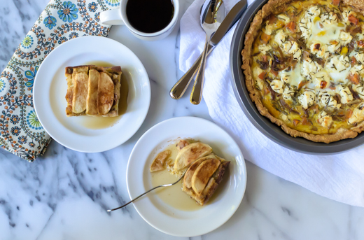 Make-Ahead Brunch - French Toast Bake and Quiche