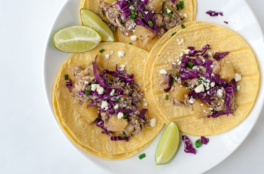 Pineapple Jerk Chicken Tacos