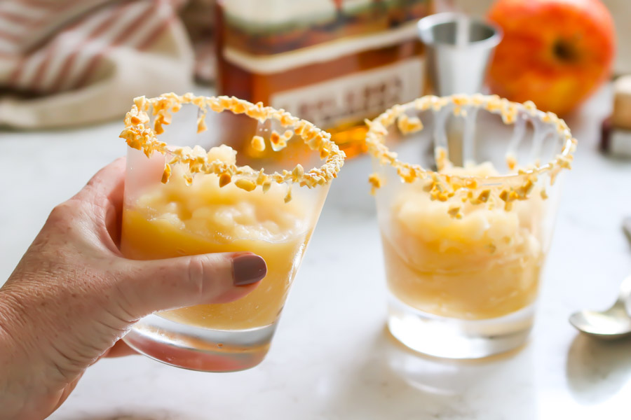 Caramel Apple Bourbon Slush Recipe
