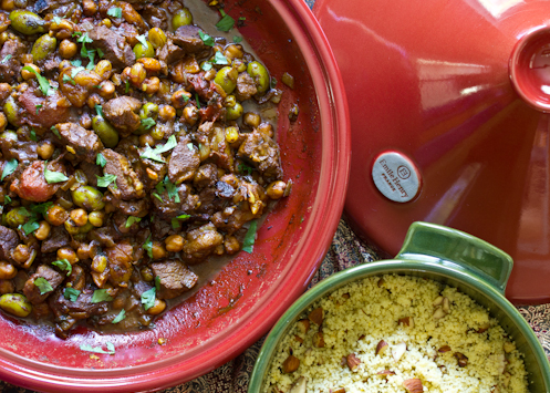 Lamb Tagine with Apricots, Raisins and Olives  The 