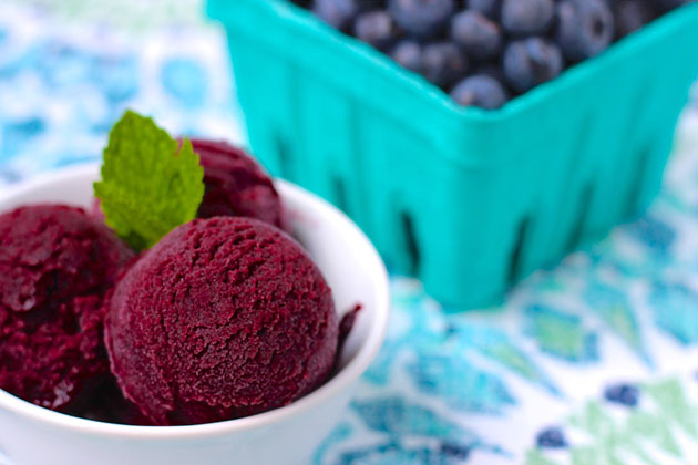 Blueberry Ginger Lime Sorbet Recipe