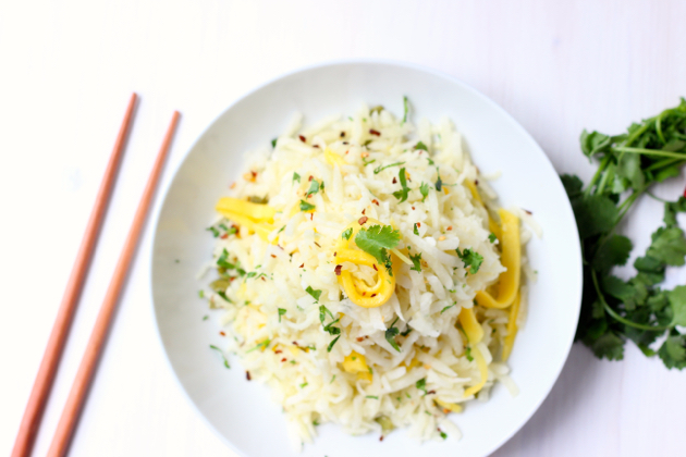 Jicama and mango slaw with an avocado oil vinaigrette