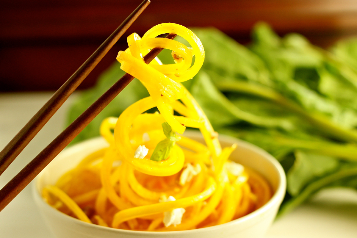 Raw Food Series: Ginger Gold Beet Noodles