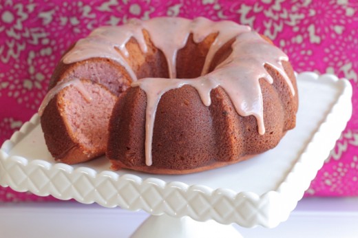 Cook For The Cure With Ermilk Strawberry Bundt Cake Ermilk Strawberry Bundt Cake With Sweet White Chocolate Ganache Recipe