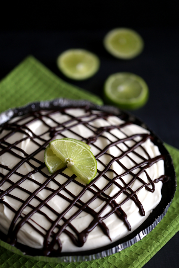 No Bake Dark Chocolate Truffle Key Lime Cheesecake Recipe