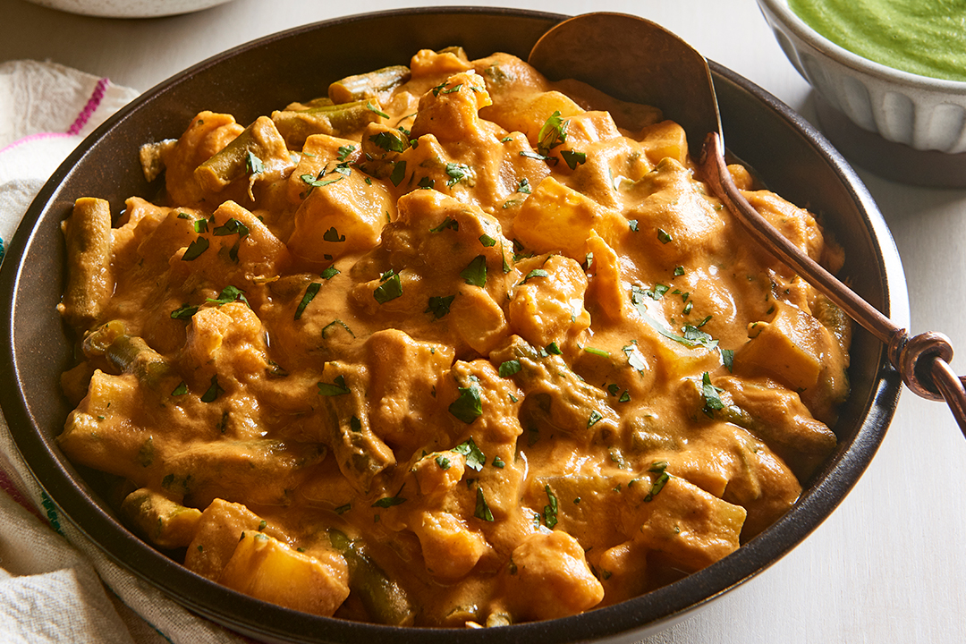 Potato, Cauliflower, and Green Bean Curry Recipe