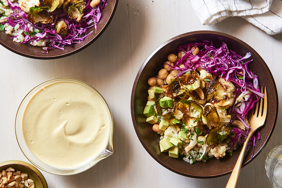 Abundance Bowl with Curried Cashew Sauce Recipe