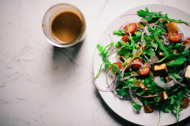Coriander Tamarind Dressing with Paneer Salad