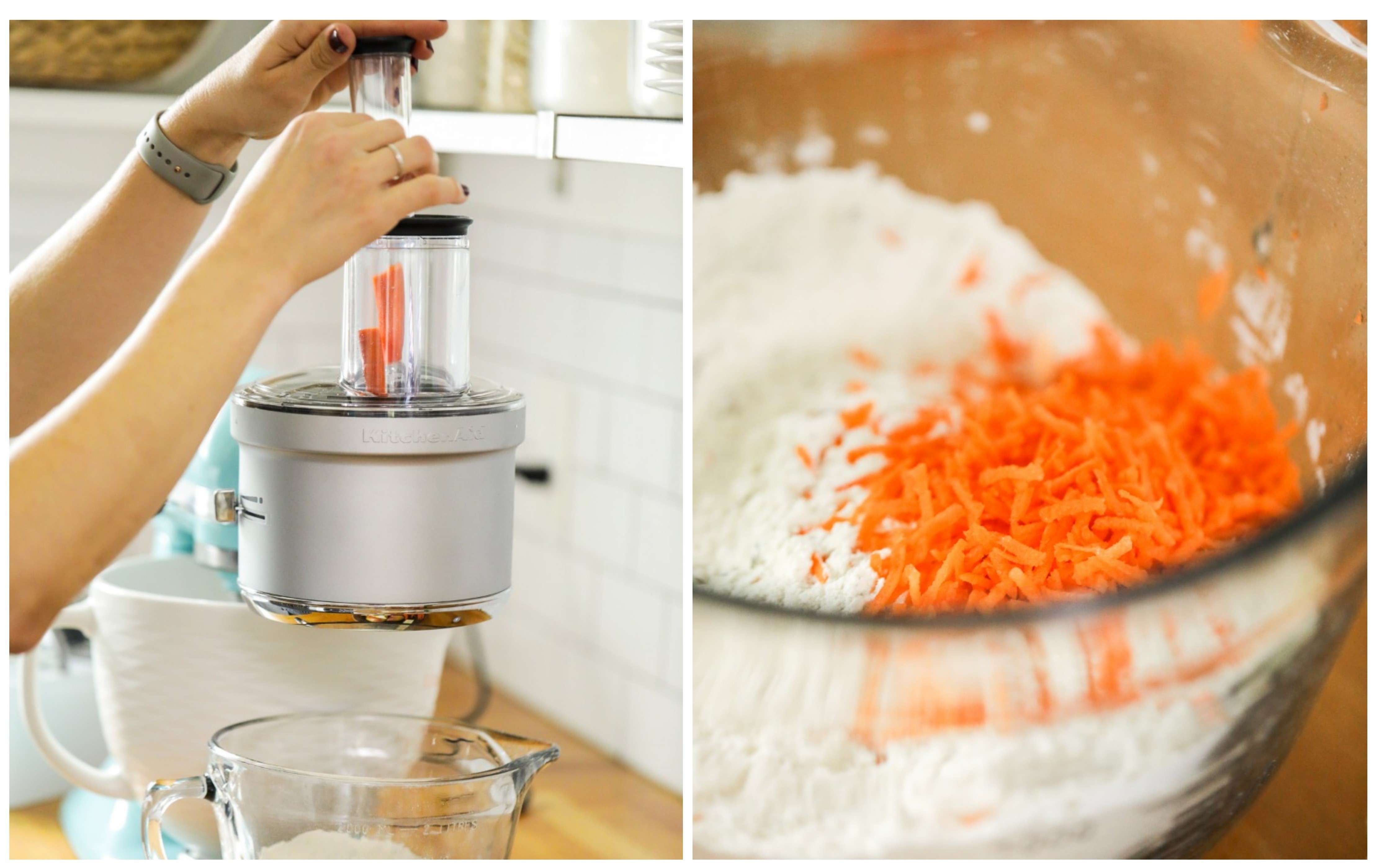 how to grate carrots with kitchenaid food processor