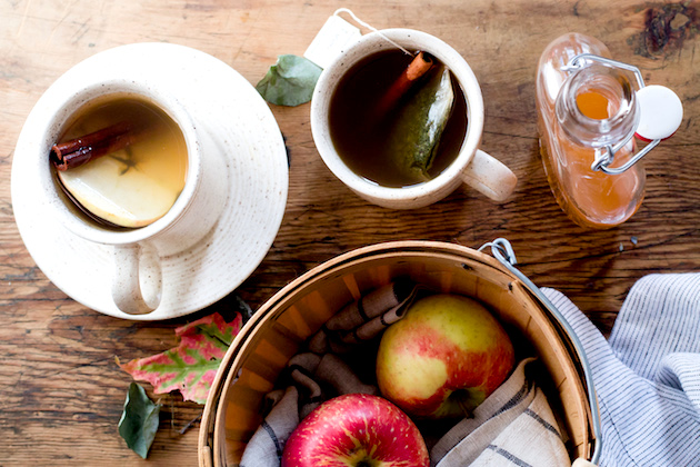 Hot Apple Cinnamon Shrub Tea