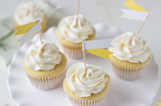 Meyer Lemon Rosemary Cupcakes | The Kitchenthusiast
