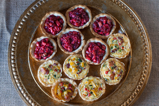 Mini Sweet and Savory Tarts for the Holidays