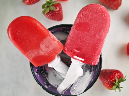 Chili-Spiced Strawberry-Watermelon Pops Recipe