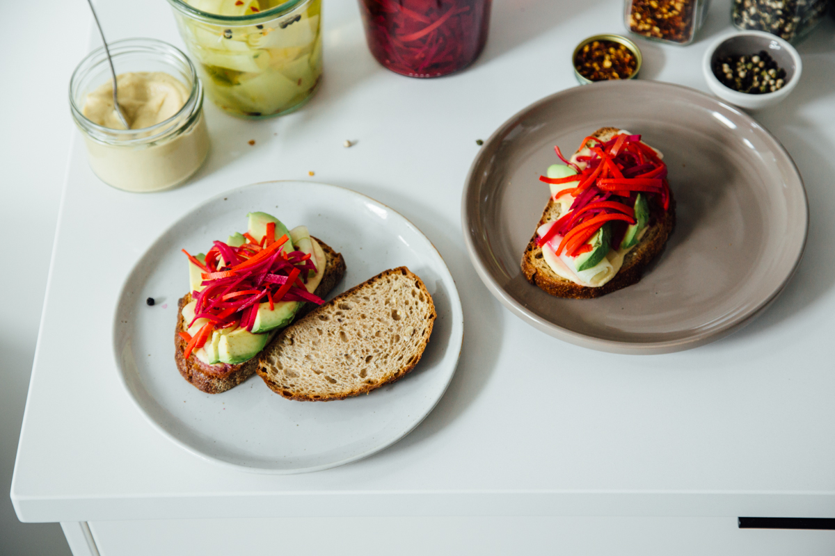 Pickled Veggie Sandwiches Recipe