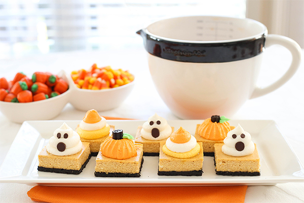 Halloween Party with Pumpkin Cheesecake Bars Recipe
