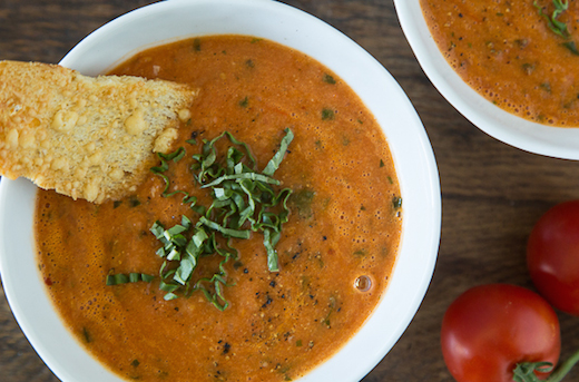 Roasted Tomato Basil Soup Recipe