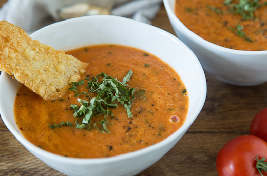 Roasted Tomato Basil Soup Recipe