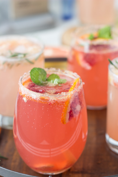 Sparkling Grapefruit Ginger-Orange Spritzer Recipe