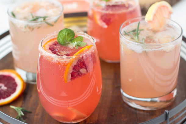 Sparkling Grapefruit Cocktails