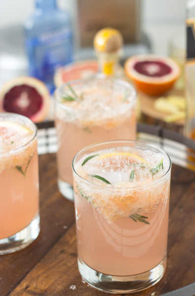 Sparkling Grapefruit Rosemary Cocktail Recipe