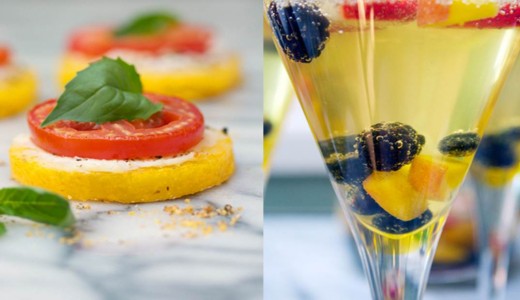 Mini Gluten-Free Polenta Pizzas and Summer Sangria Recipe