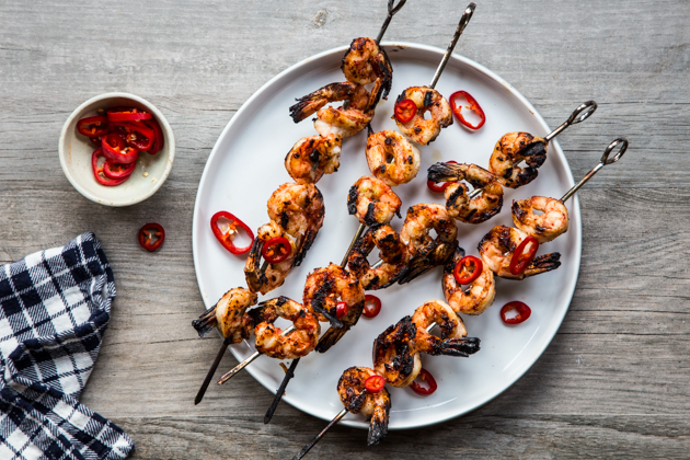 Marinated Shrimp Two Ways
